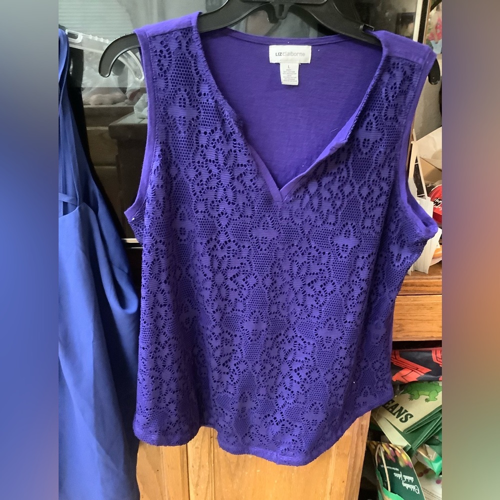 Large purple tank top